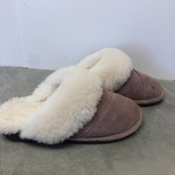 Nunuuk Joy Mauve Sheepskin Lining Indoor/Outdoor Slippers - Picture 2 of 10